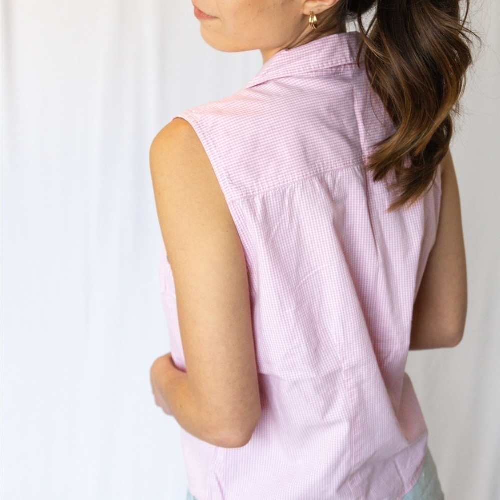 Cherokee gingham button down - Picture 5 of 6